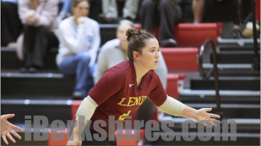 LENOX, Mass. – Evelyn Julieano put down 14 kills Wednesday night to lead the Lenox volleyball team to a three-set win over Monument Mountain.