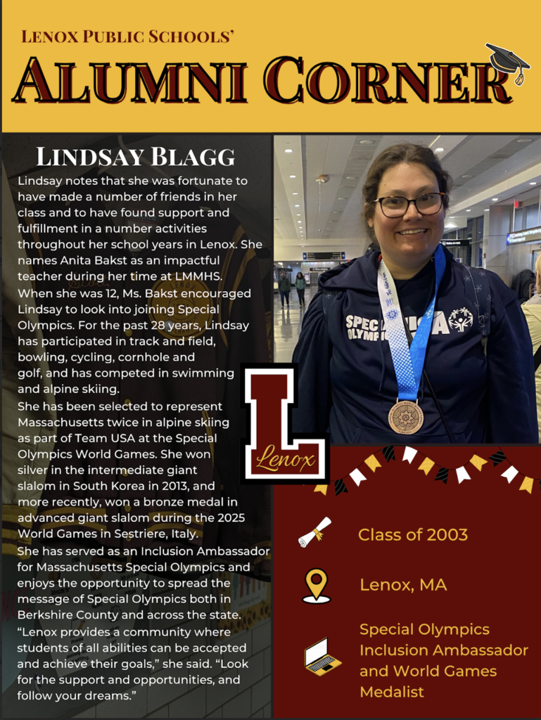 Lindsay Blagg as Featured Alum