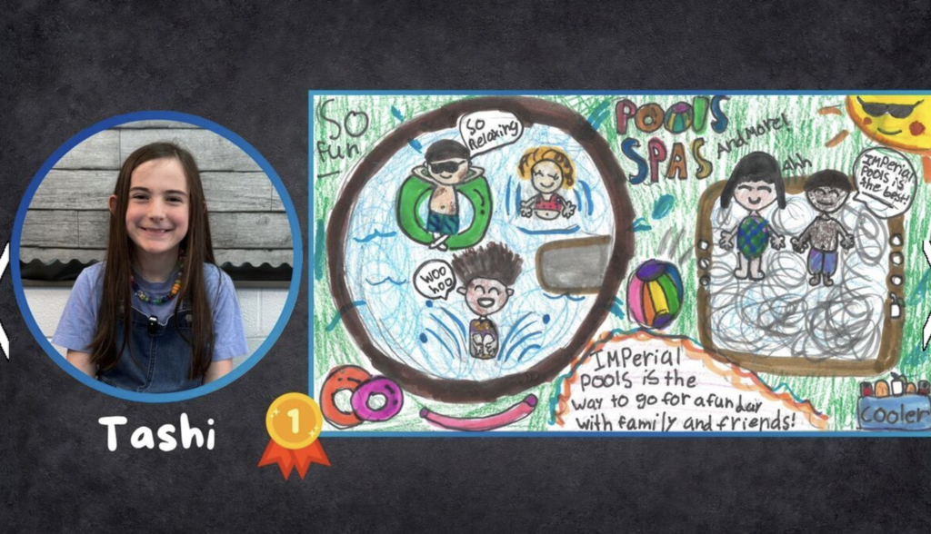 First place  - Create and Ad: Imperial Pools 
