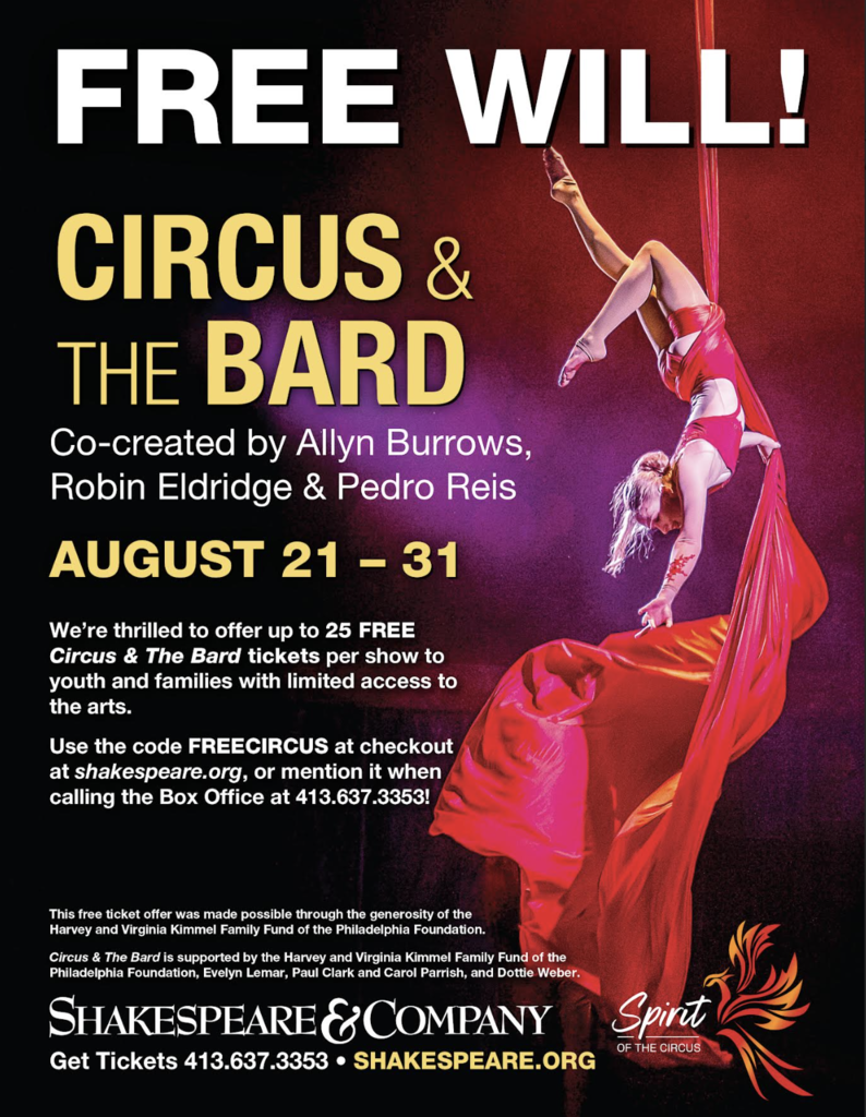 Shakespeare & Co circus flyer