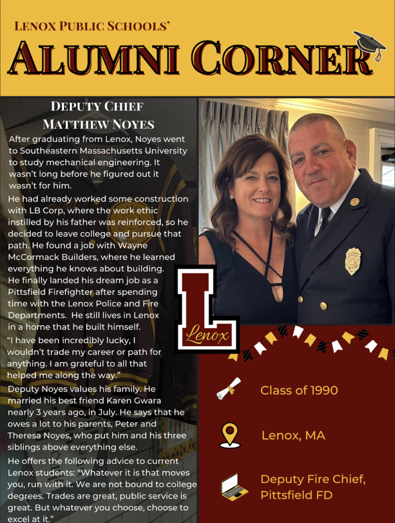 Deputy Chief Matthew Noyes - Alumni Corner