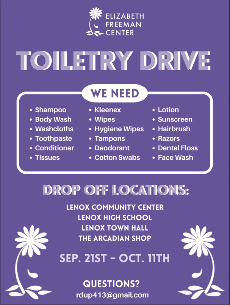 Toiletry Collection Drive
