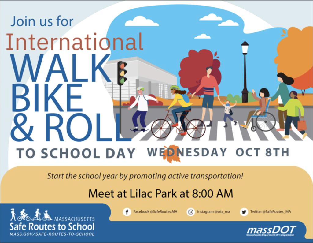 International Walk, Bike, & Roll to School Day - Wednesday, October 8th