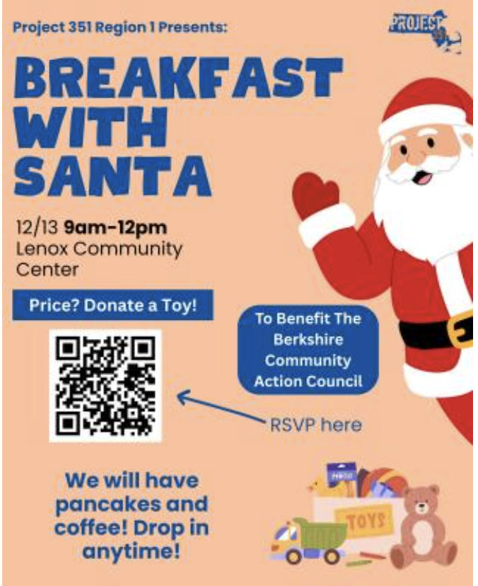 Breakfast with Santa at the Lenox Community Center
