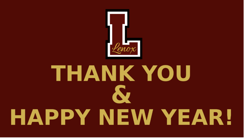 Thank you and Happy New Year!