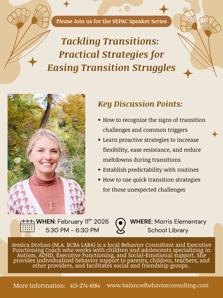 Flyer for SEPAC Speaker Series