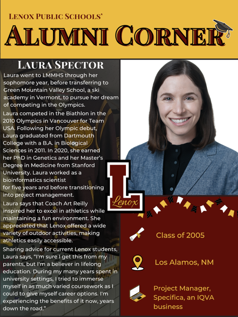 Laura Spector featured in Alumni Corner
