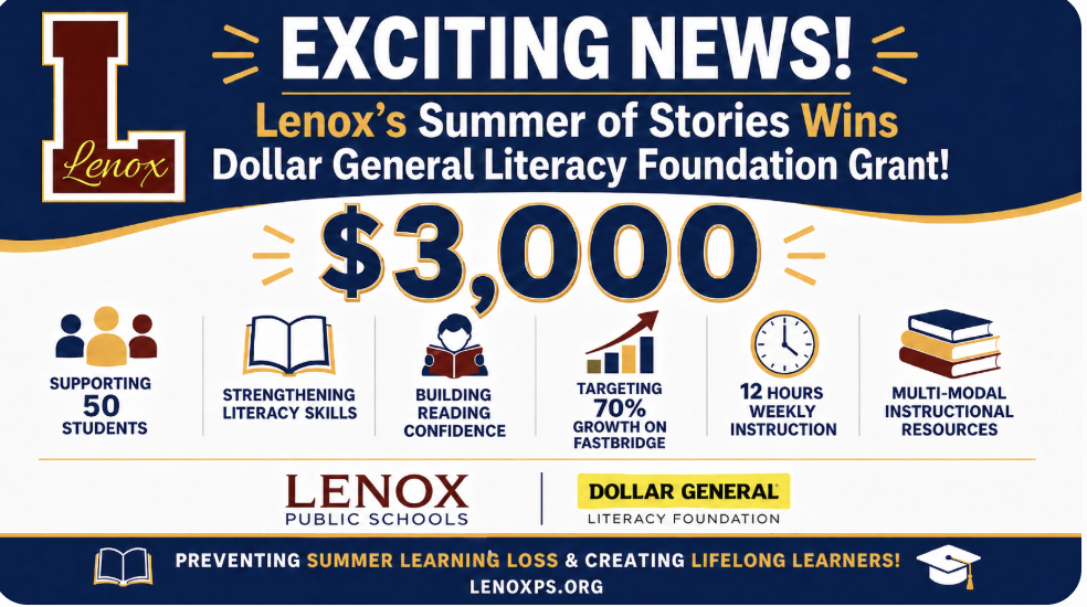 $3,000 Grant for Lenox's Summer of Stories 