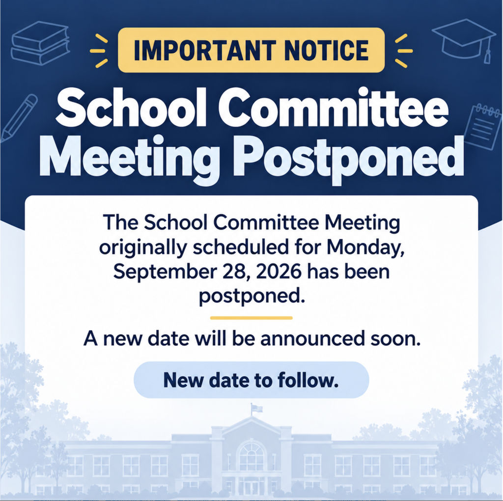 School Committee Meeting Postponed