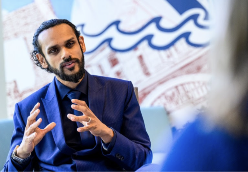 Satyajit Dattagupta, Northeastern’s head of global expansion and chief enrollment management officer.