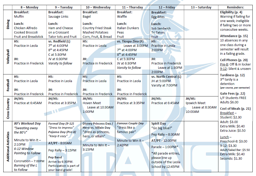 Week at a Glance