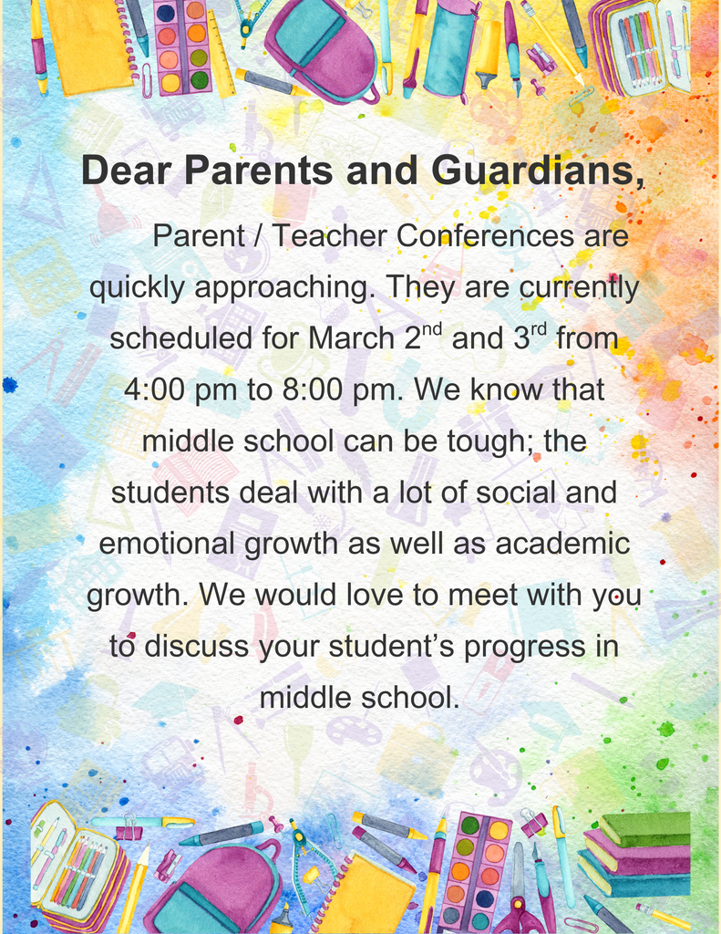 Parent Teacher Conferences
