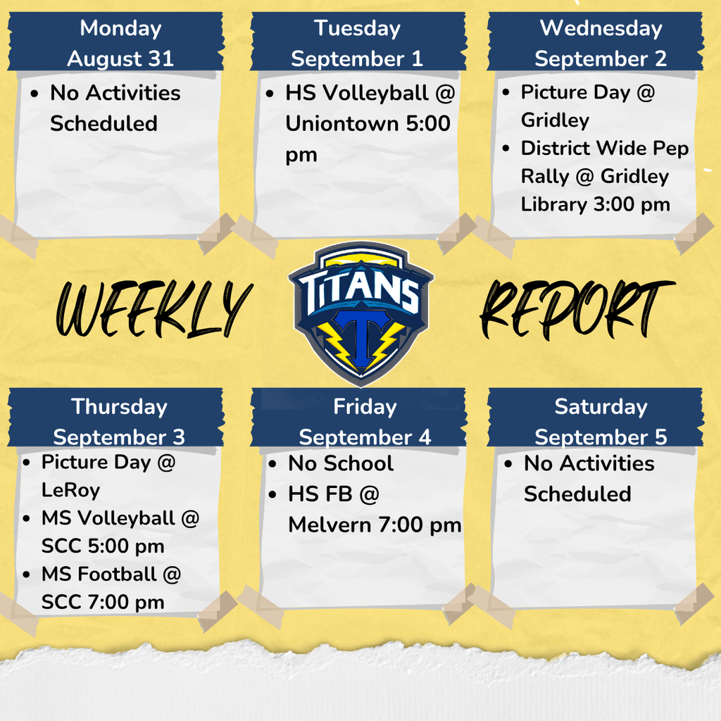 Titans Weekly Report!