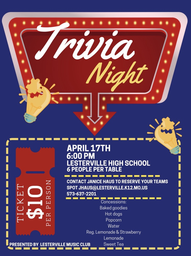 Trivia night information!