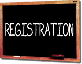 Image that says registration