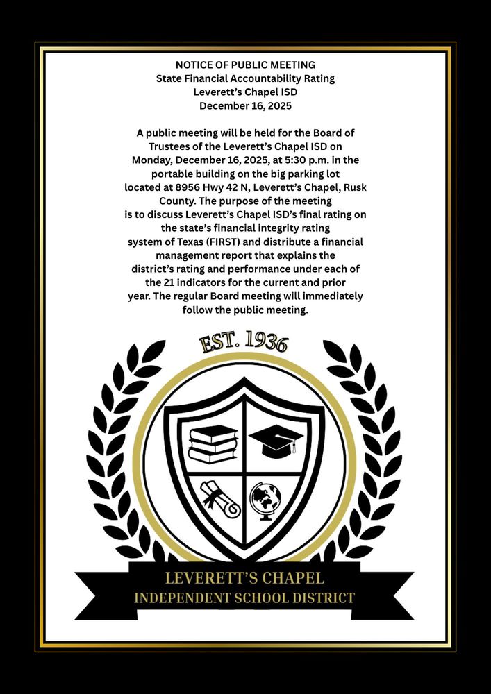 Notice for Public Meeting