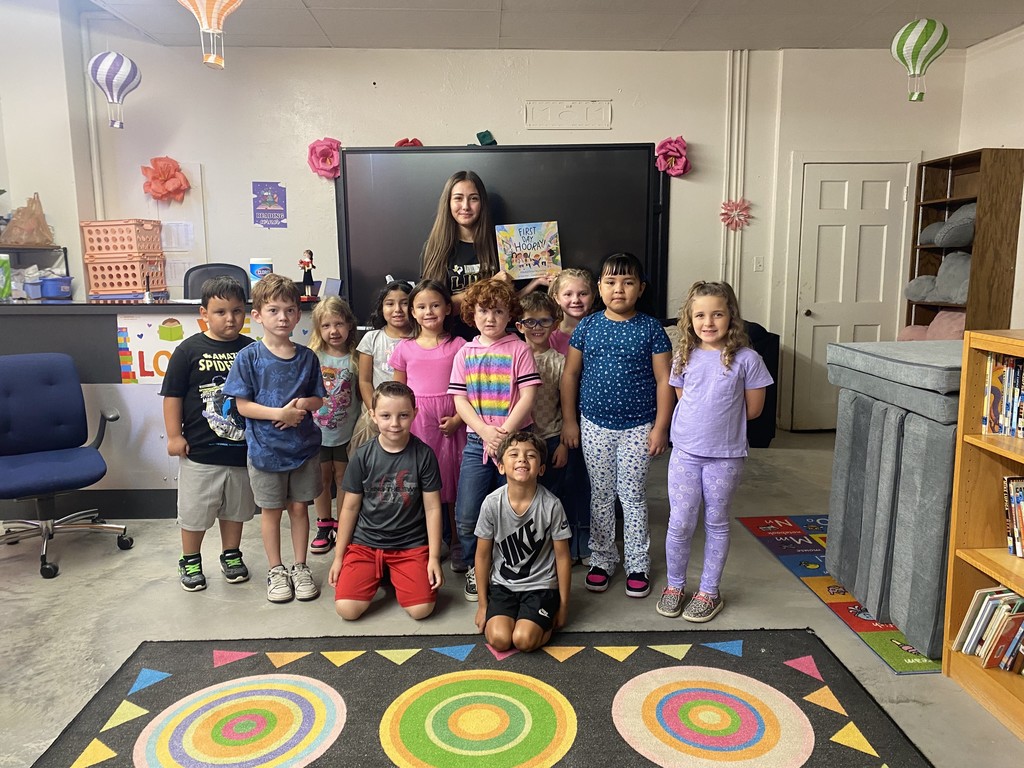 Book club reading to First Grade 