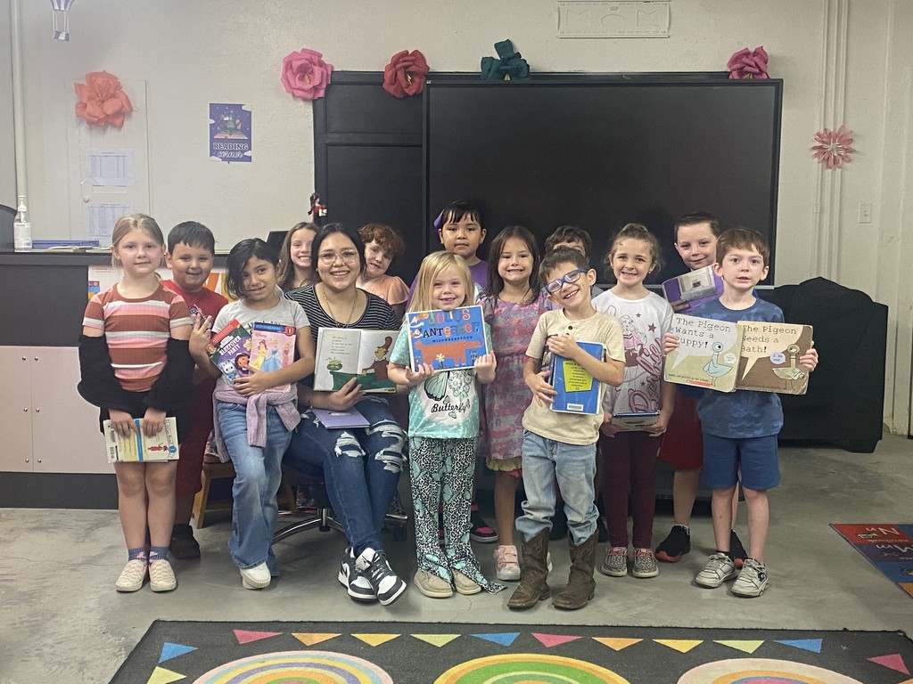 Book club reading to First Grade 