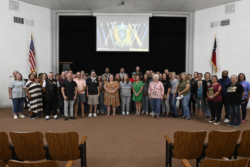 Leverett's Chapel ISD staff after listening to Hal Bowman. 
