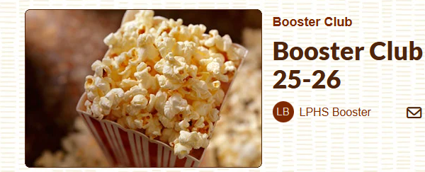 Booster club winter sports sign up