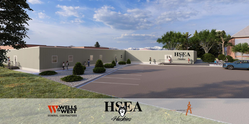 Artist Rendering of the new HSEA Facility next to the D38 Administration Building