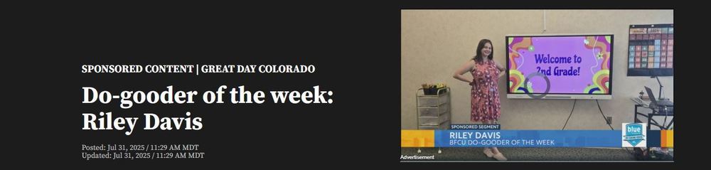 Do-gooder of the week