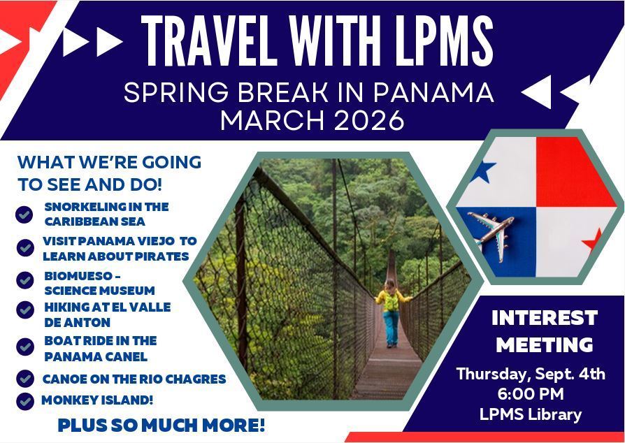 Flyer about Spring Break in Panama