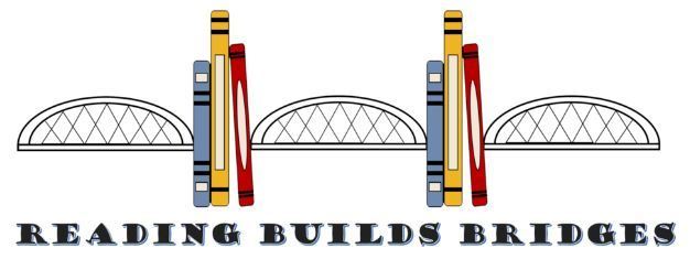 A bridge with books. Text: Reading Builds Bridges