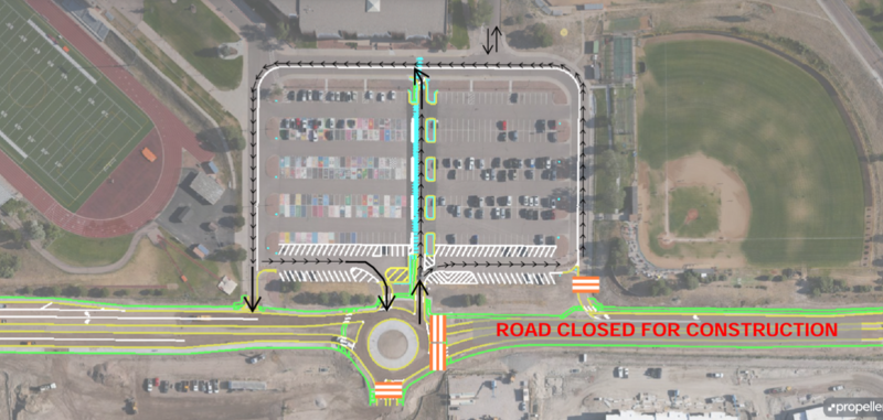 LPHS parking lot updated map