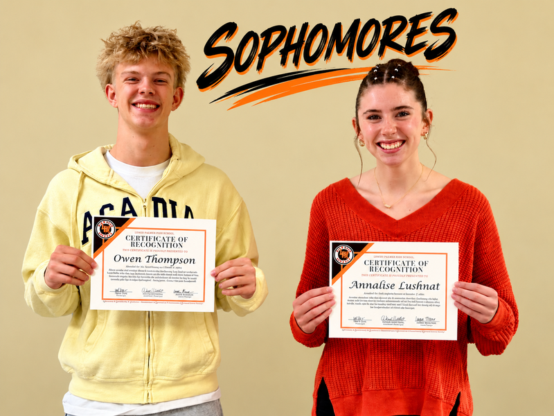 Sophomores awards winners