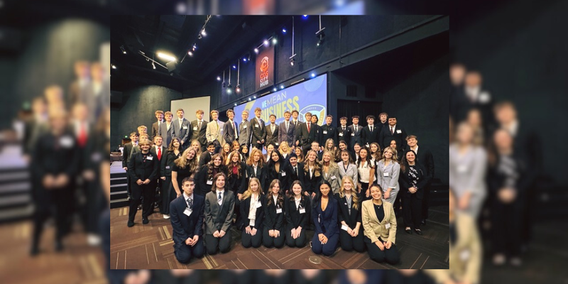 The Palmer Ridge Chapter of FBLA at the District level competition