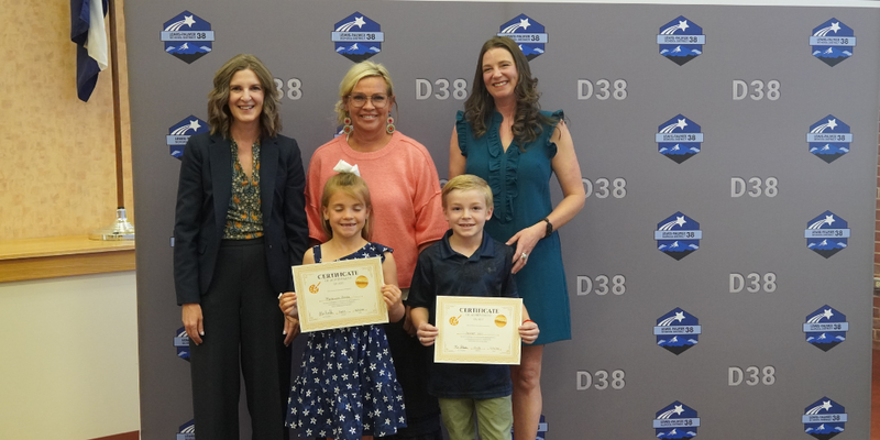 winning art students and their art teachers