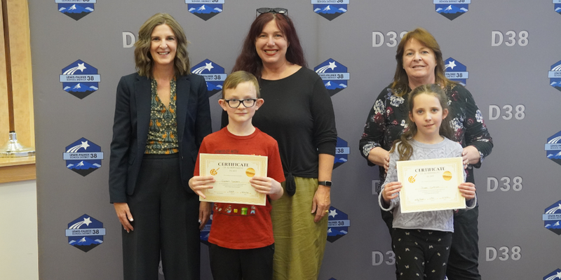 winning art students and their art teachers