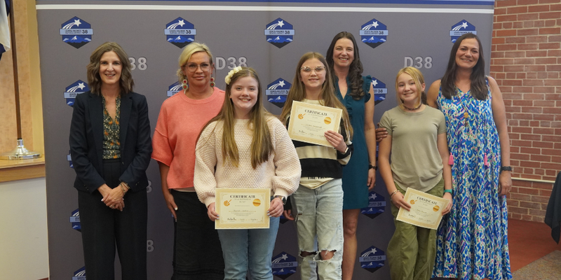 winning art students and their art teachers