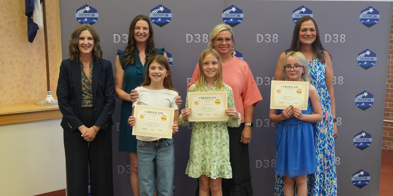 winning art students and their art teachers