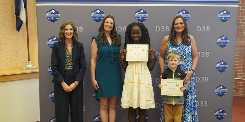 winning art students and their art teachers