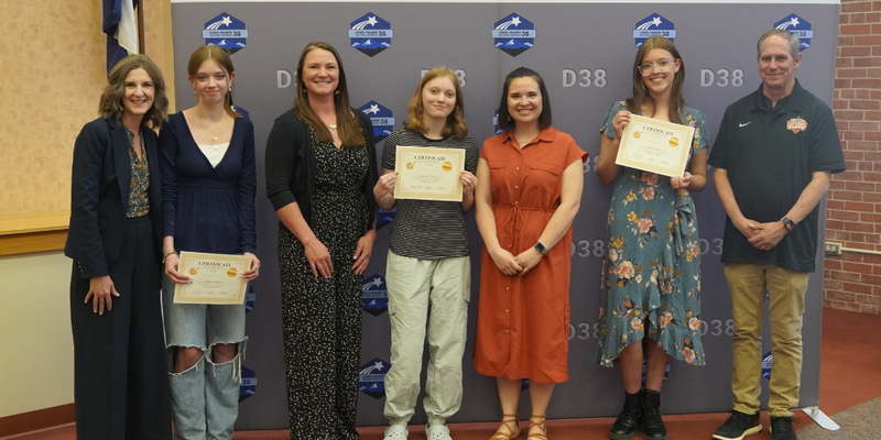 winning art students and their art teachers