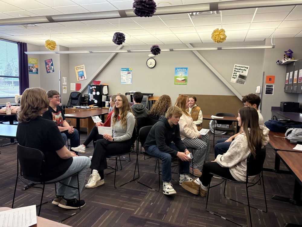 Students participating in Speed Interviewing