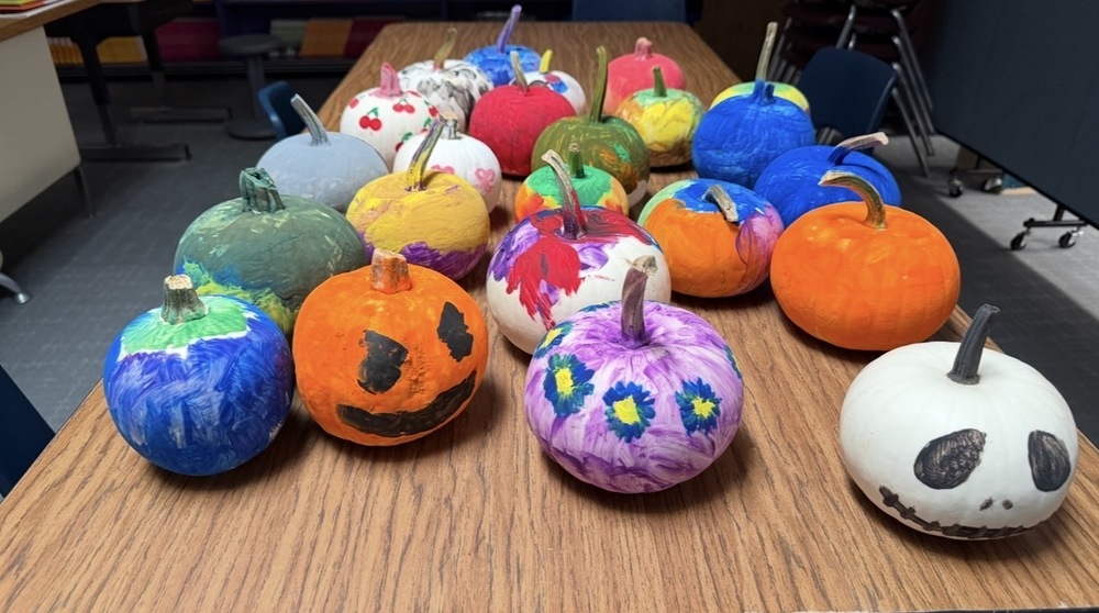 Painted pumpkins