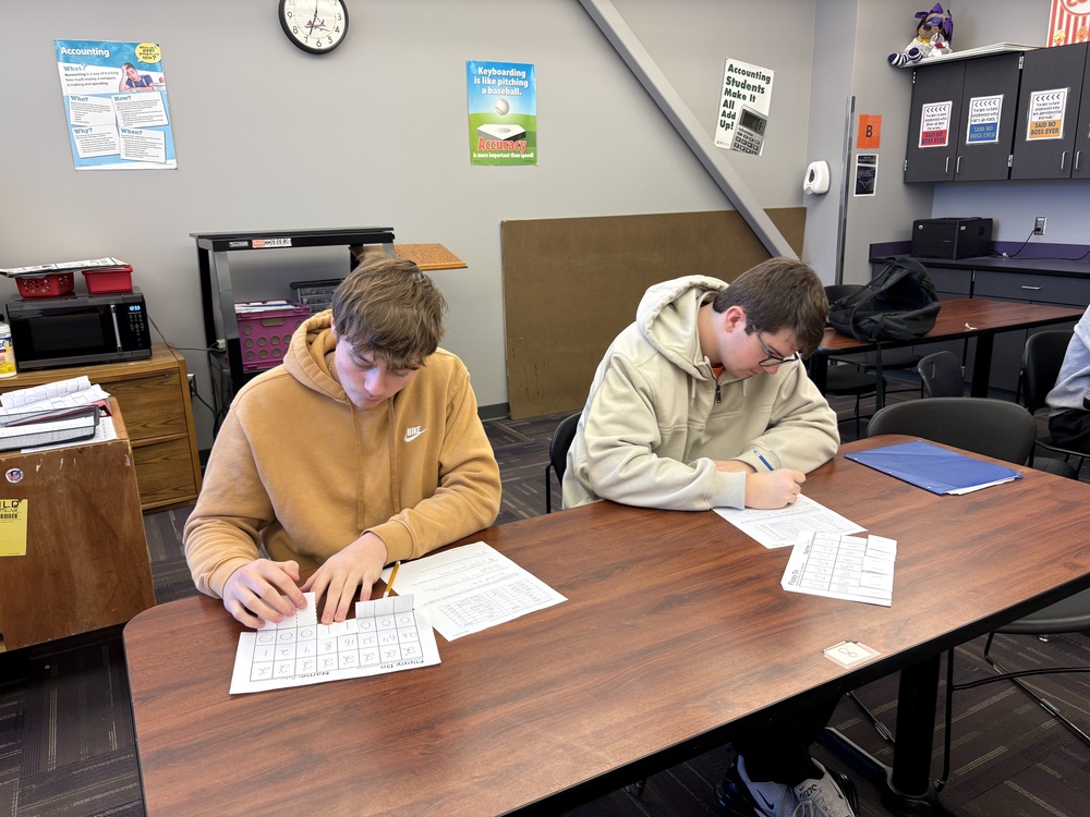 Students using a Flippy Do to convert to binary.