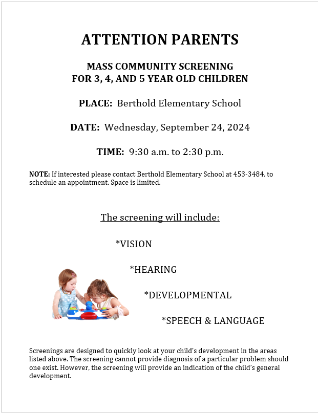 Preschool Screening