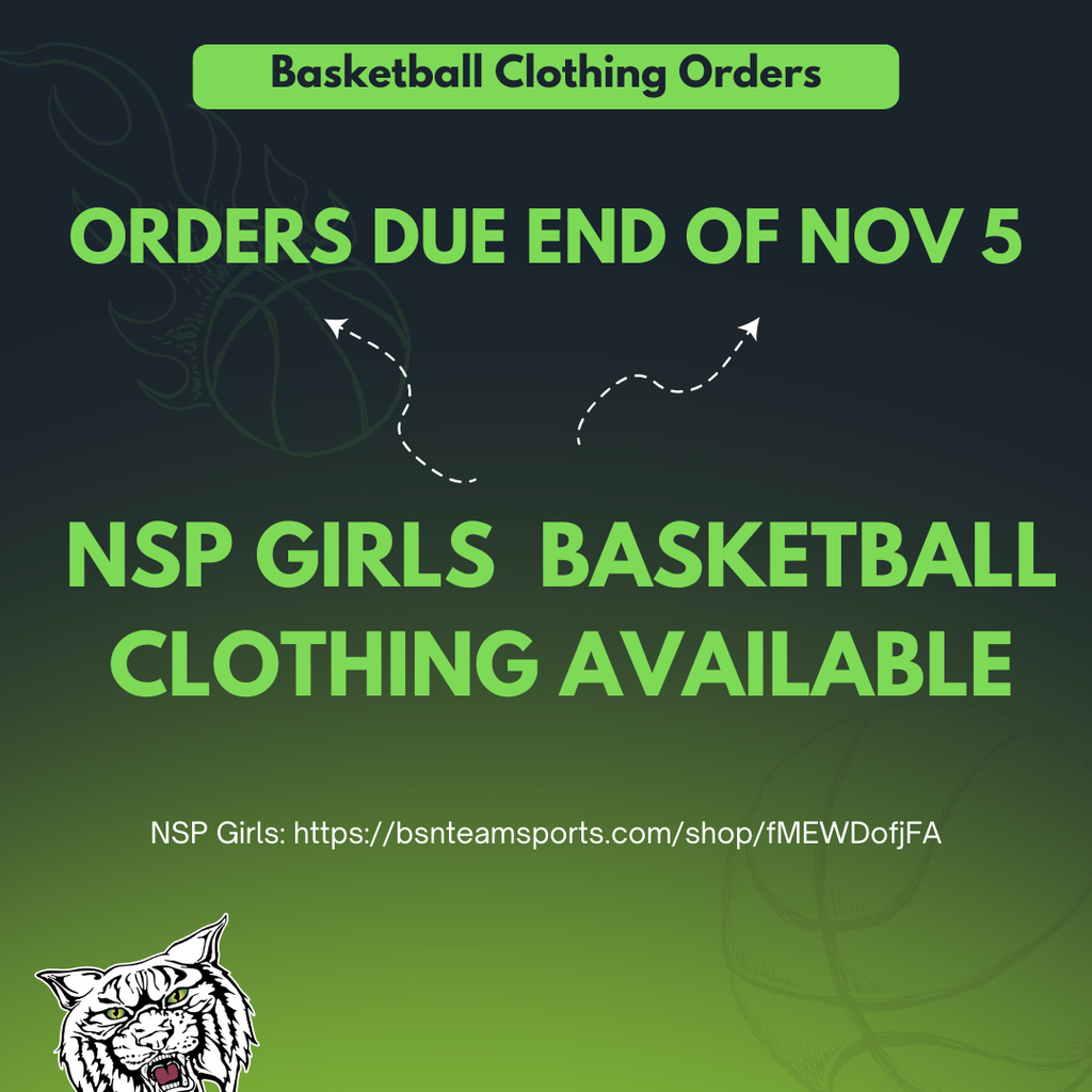 NSP GirlsBasketball Clothing Orders