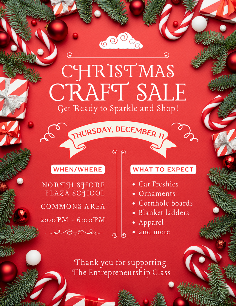 Red & Green Traditional Christmas Craft Fair Flyer (2)