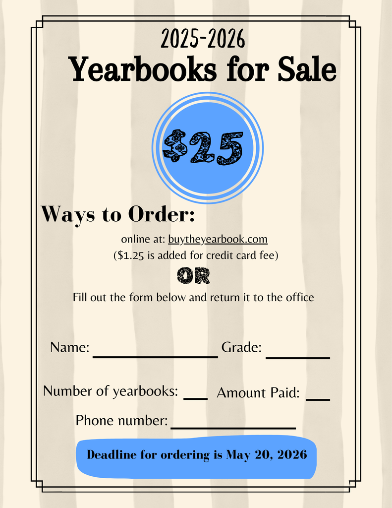 yearbook order form