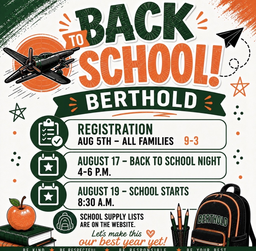 BACK TO SCHOOL INFORMATION