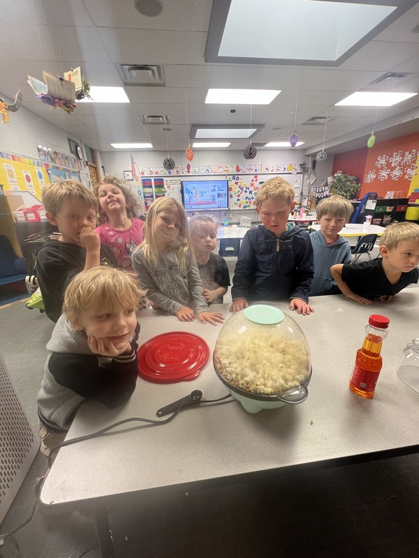 Preschool pops popcorn