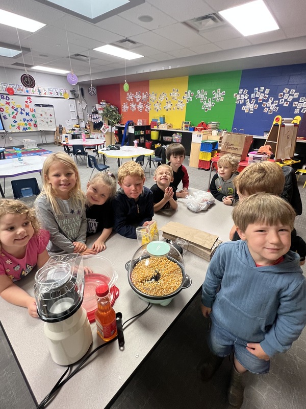 Preschool pops popcorn