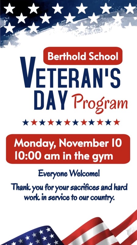 Veteran’s Day program flyer