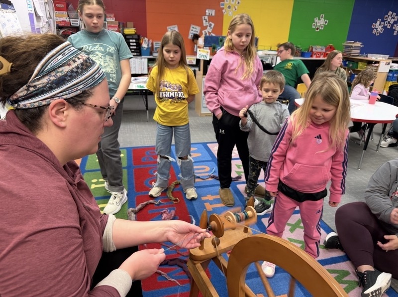 Miss Katie Spinning Wheel Demonstration