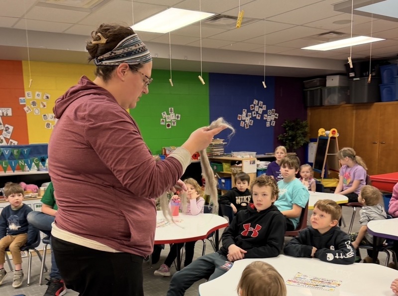 Miss Katie Spinning Wheel Demonstration